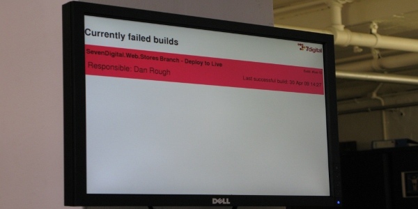 Failed builds monitor